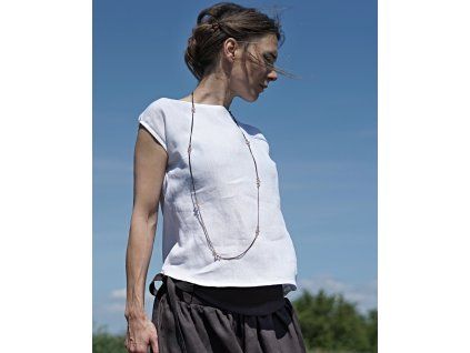 Simple lněná letní halenka (Le-Mi)