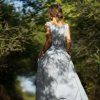 Dusty Blue Boho šaty IV (Le Mi)