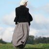 Boho maxi sukně hnědá s proužky VII (Le Mi)